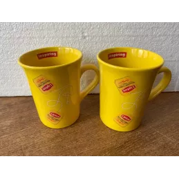 2 MUGS LIPTON  HT 10CM
