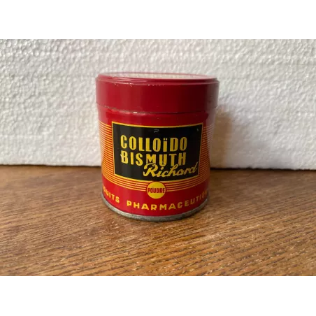 BOITE COLLOIDO BISMUTH RICHARD  HT 6CM  DIAMETRE 5.50CM