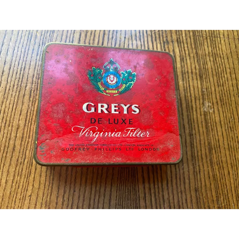 BOITE  GREYS-VIRGINIA  FILTER  8.50CM X7.50CM X 1.70CM