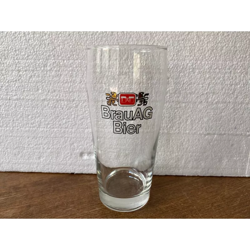 1 VERRE BRAUAG BIER 50CL HT 17.70CM
