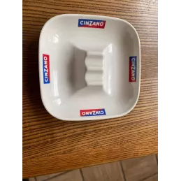 CENDRIER  CINZANO 13CM X13CM