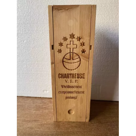 BOITE CHARTREUSE EN BOIS 35CM X12CM