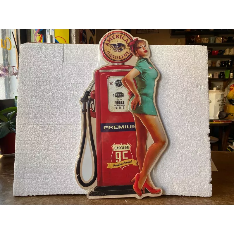 TOLE  GASOLINE AMERICAN PREMIUM 56.50CM X28CM