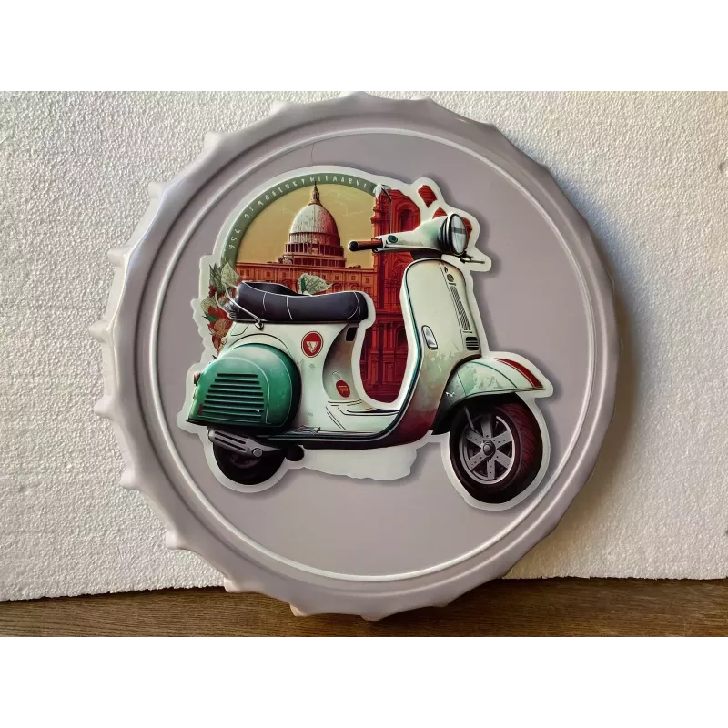 TOLE CAPSULE  LE SCOOTER  DIAMETRE 42CM REBORD 4CM
