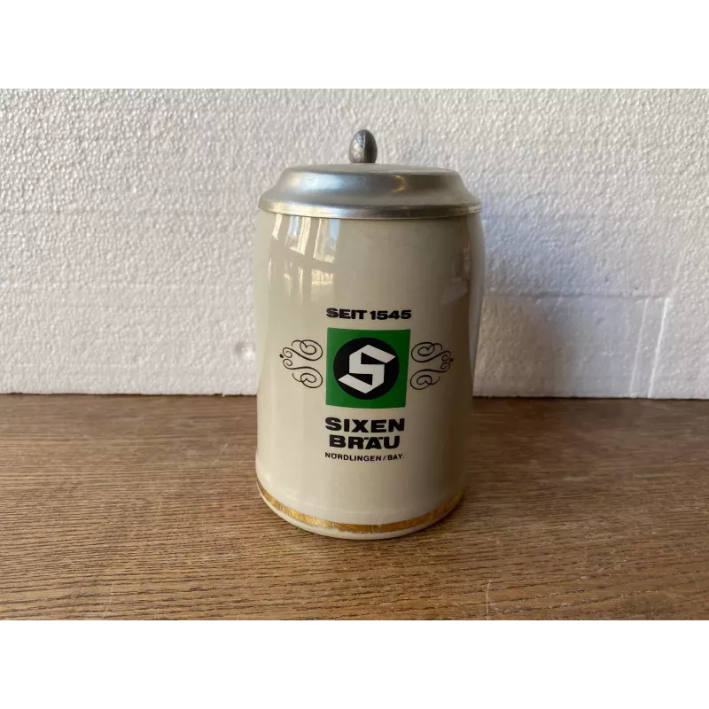CHOPE  SIXEN-BRAU EN GRES 50CL  AVEC SON COUVERCLE
