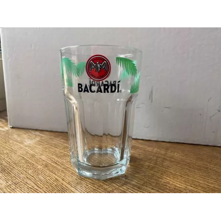 6 VERRES BACARDI  33CL HT 12.20CM