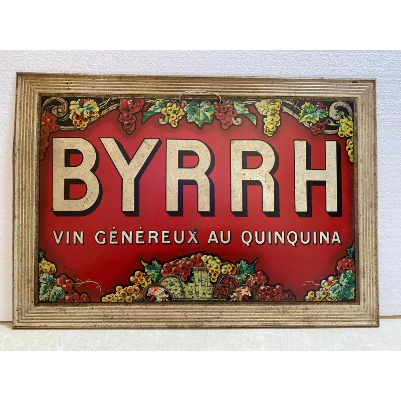 TOLE LITHO BYRRH 48.50CM X33.50CM TOLE LITHO BYRRH 48.50CM X33.50CM