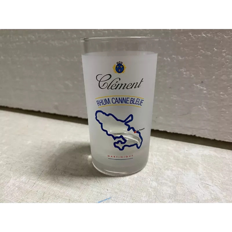 1 VERRE RHUM CLEMENT  HT 10CM