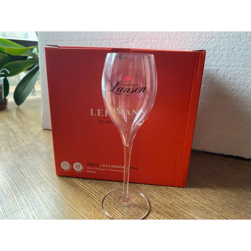 6 FLUTES CHAMPAGNE  LANSON 16CL HT 19.30CM