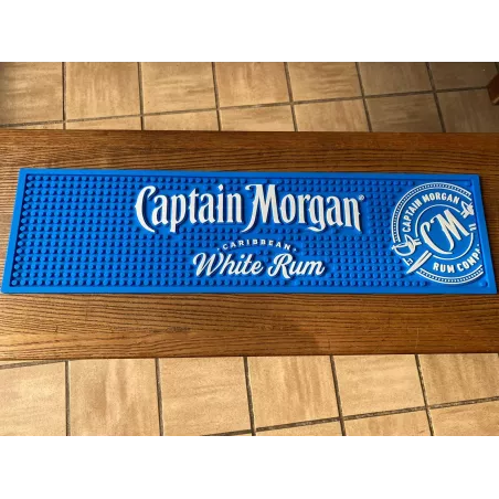 TAPIS EGOUTTOIR  CAPTAIN  MORGAN BLEU  60CM X16CM