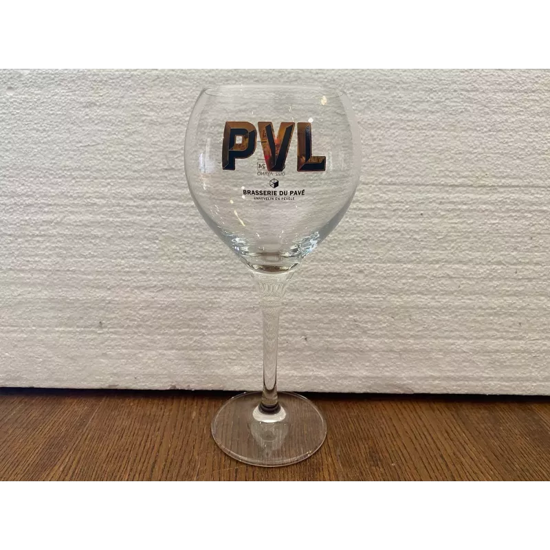 1 VERRE PVL BRASSERIE DU PAVE 25/33CL HT 21.80CM 1 VERRE PVL BRASSERIE DU PAVE 25/33CL HT 21.80CM