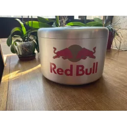 BAC A GLACE  RED BULL  DIAMETRE 26CM  EN ALU BAC A GLACE  RED BULL  DIAMETRE 26CM  EN ALU