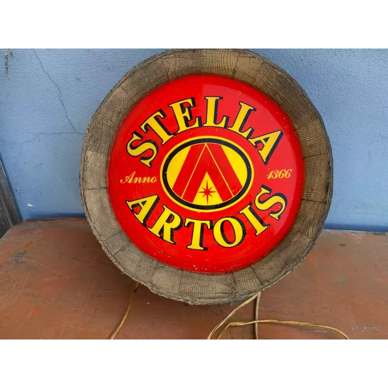 FOND DE TONNEAU STELLA ARTOIS  AVEC ECLAIRAGE  DIAMETRE 42CM EPAISSEUR 13CM