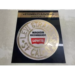 PLAQUE EN PLEXI  LEVI'S STRAUSS 40CM X33CM