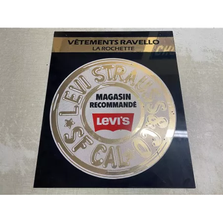 PLAQUE EN PLEXI  LEVI'S STRAUSS 40CM X33CM