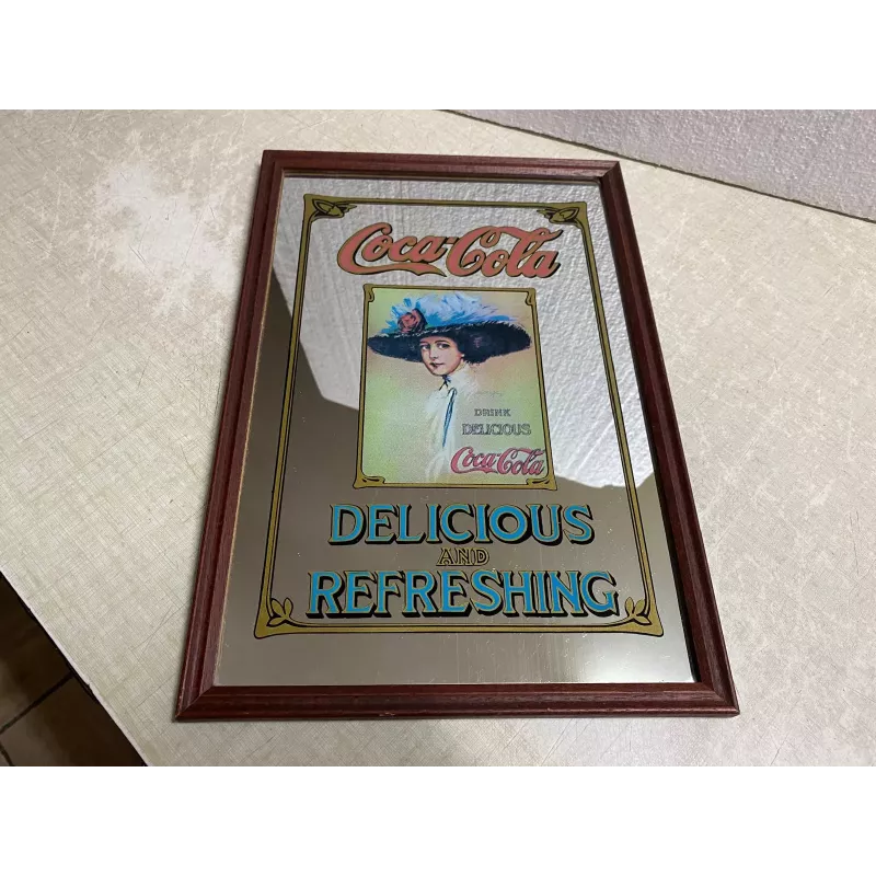 MIROIR  COCA-COLA   32CM X22CM MIROIR  COCA-COLA   32CM X22CM
