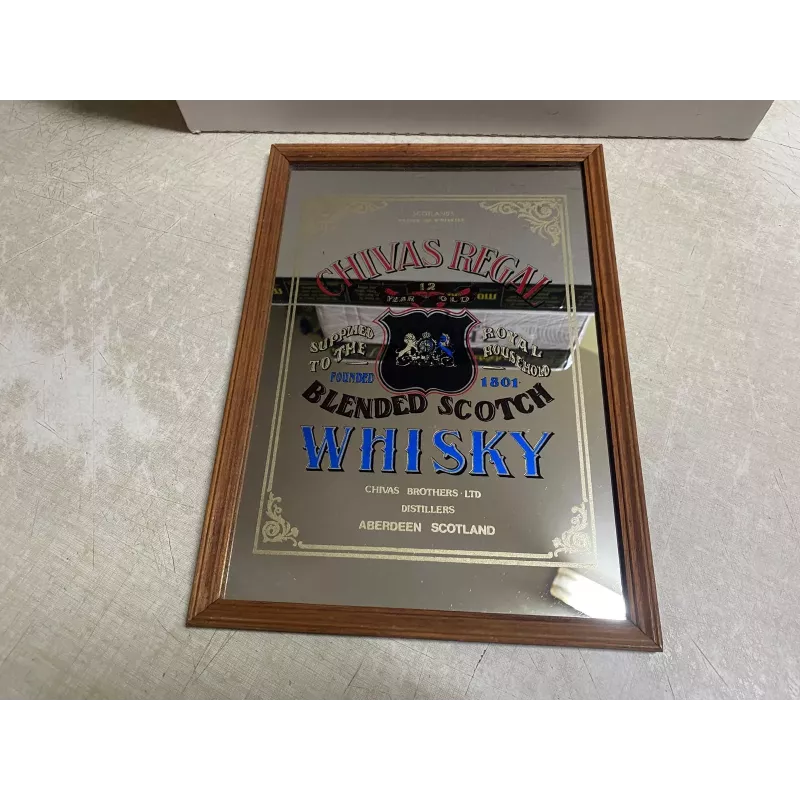 MIROIR CHIVAS -REGAL 31CM X22CM MIROIR CHIVAS -REGAL 31CM X22CM