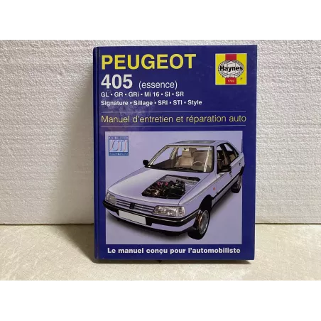 MANUEL D'ENTRETIEN  PEUGEOT 405 ESSENCE  HAYMES 28CM X21.50CM