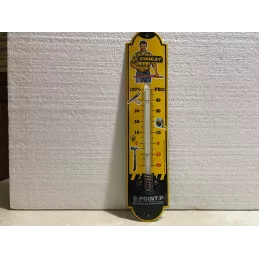 THERMOMETRE EMAILLE  STANLEY-POINT P  HT 44.50CM X10CM