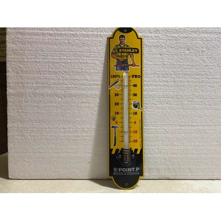 THERMOMETRE EMAILLE  STANLEY-POINT P  HT 44.50CM X10CM