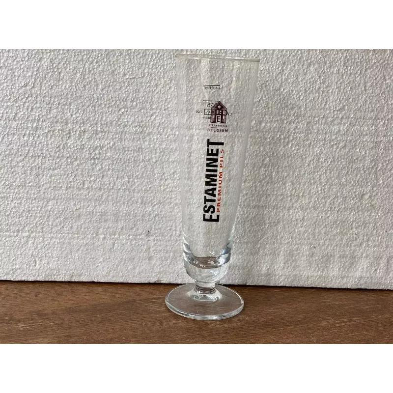 6 VERRES  ESTAMINET PREMIUM PILS 25CL HT 21.20CM