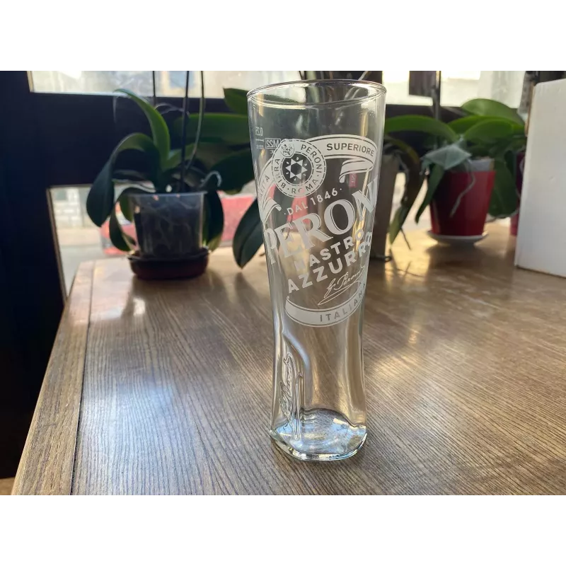 6 VERRES PERONI 25CL HT 17.70CM 6 VERRES PERONI 25CL HT 17.70CM