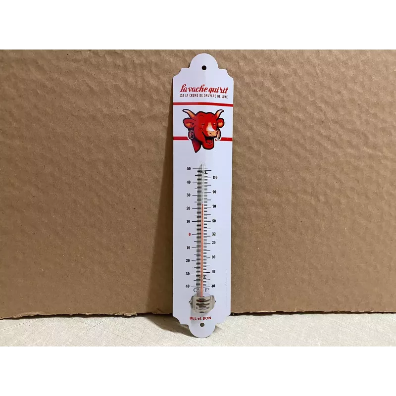 THERMOMETRE  EN TOLE LA VACHE QUI RIT  HT 30CM X6.50CM THERMOMETRE  EN TOLE LA VACHE QUI RIT  HT 30CM X6.50CM