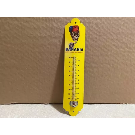 THERMOMETRE EN TOLE  BANANIA HT 30CM X6.50CM