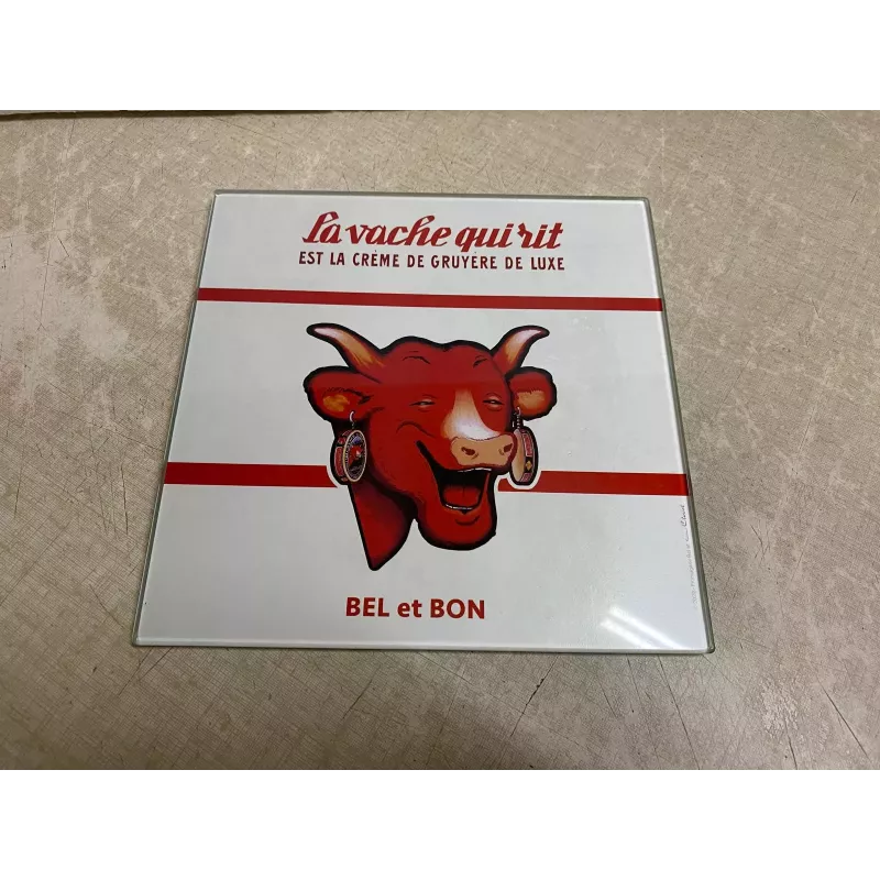 DESSOUS DE PLAT VACHE QUI RIT EN VERRE LISSE 20CM X20CM DESSOUS DE PLAT VACHE QUI RIT EN VERRE LISSE 20CM X20CM