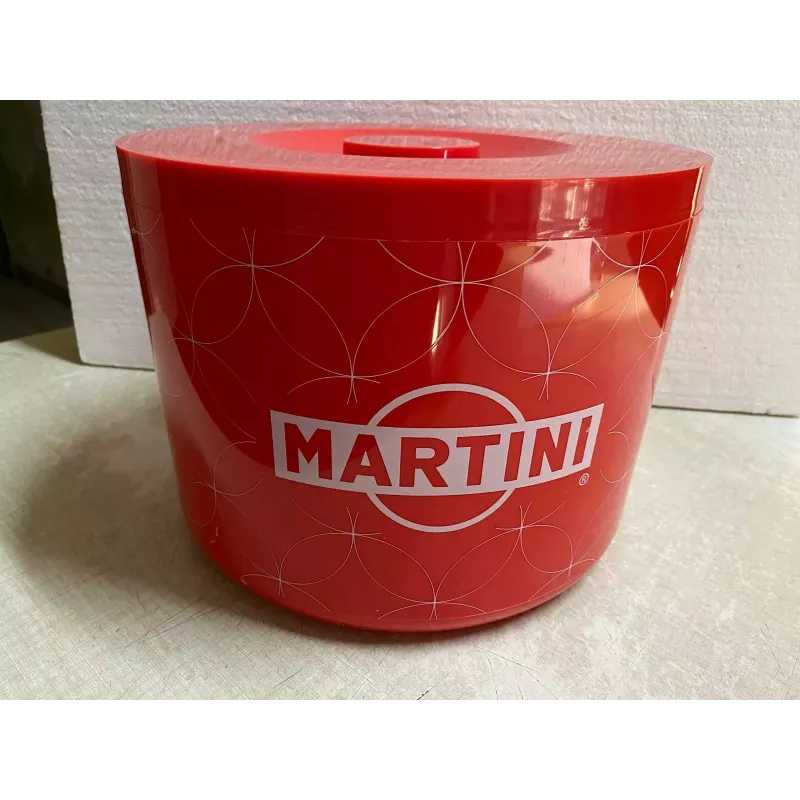 TRES GRAND SEAU A GLACE MARTINI  DIAMETRE 28CM TRES GRAND SEAU A GLACE MARTINI  DIAMETRE 28CM