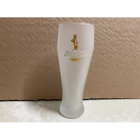 6 VERRES BLANCHE DE BRUXELLES GIVRES 50CL HT 22.30CM
