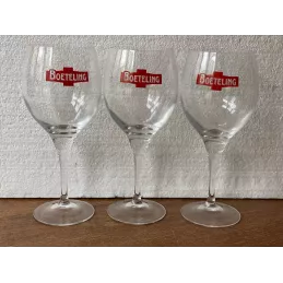 3 VERRES BOETELING 33CL  HT 21.50CM