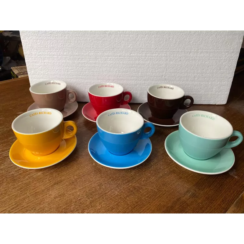 6 TASSES A CHOCOLAT RICHARD 25CL 6 COULEURS 6 TASSES A CHOCOLAT RICHARD 25CL 6 COULEURS