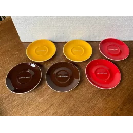 6 TASSES A CHOCOLAT RICHARD 25CL 3 COULEURS