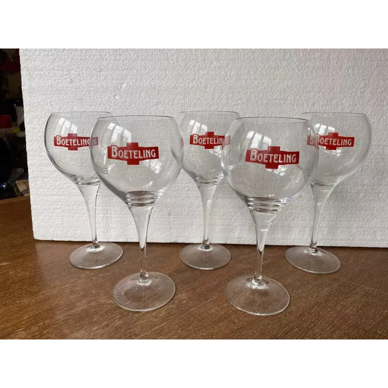 5 VERRES BOETELING 25CL HT 21.50CM 5 VERRES BOETELING 25CL HT 21.50CM