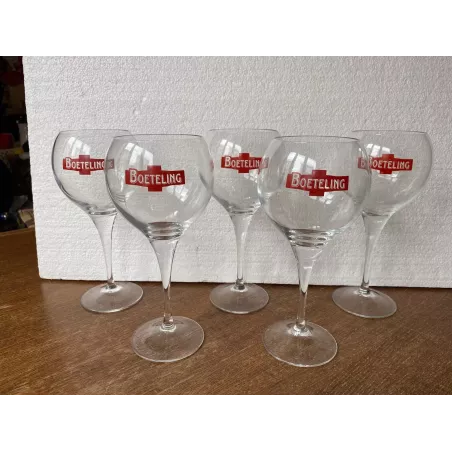 5 VERRES BOETELING 25CL HT 21.50CM