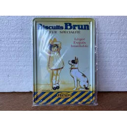 TOLE BISCUITS BRUN 21CM X15.30CM  EDITIONS CLOUET