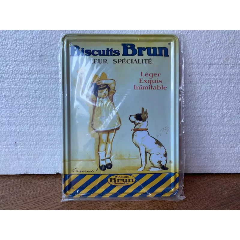 TOLE BISCUITS BRUN 21CM X15.30CM  EDITIONS CLOUET