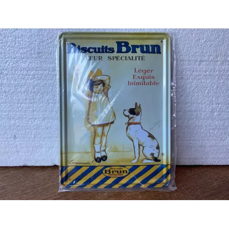 TOLE BISCUITS BRUN 21CM X15.30CM  EDITIONS CLOUET