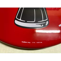 PLAQUE EMAILLEE  COCA-COLA  DIAMETRE 50CM  ANNEE 1994