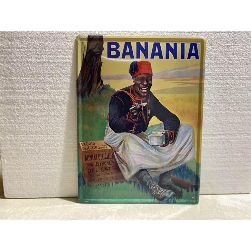 TOLE BANANIA  40CM X30CM  EDITIONS CLOUET TOLE BANANIA  40CM X30CM  EDITIONS CLOUET