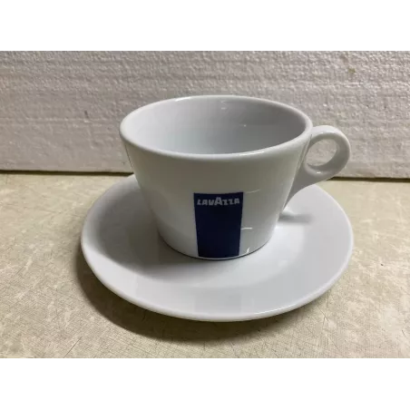 6 TASSES  A CHOCOLAT LAVAZZA 22CL  + 6 SOUS TASSES