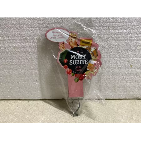 CAVALIER  MORT SUBITE  KRIEK LAMBIC EN TOLE  14CM X10CM