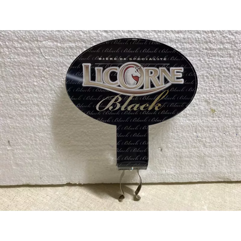 CAVALIER LICORNE BLACK  12CM X12CM