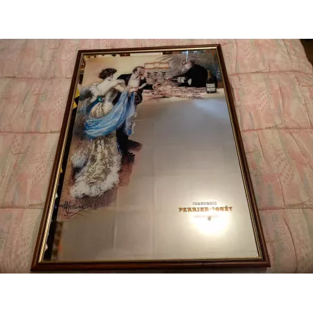 MIROIR  PERRIER- JOUET  83.50CM X60CM  ANNEE 1980/85