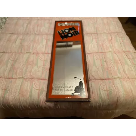 FIXE SOUS VERRE  LION NOIR  90CM X30CM