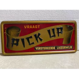 TOLE LITHO   TONIQUE APERITIF  36CMX16CM ANNEE 1936