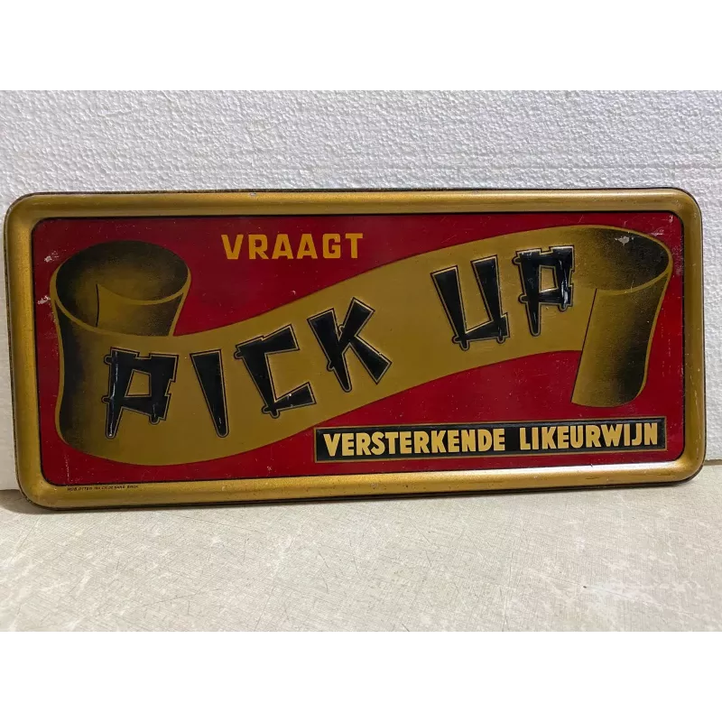 TOLE LITHO   TONIQUE APERITIF  36CMX16CM ANNEE 1936 TOLE LITHO   TONIQUE APERITIF  36CMX16CM ANNEE 1936