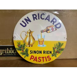 TOLE RICARD   SINON RIEN DIAMETRE 19.50CM