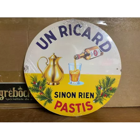 TOLE RICARD   SINON RIEN DIAMETRE 19.50CM